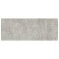 Testiera Letto Grigio Cemento 200x1,5x80cm in Legno Multistrato