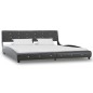 vidaXL Letto con Materasso Grigio in Similpelle 180x200 cm vidaXL Letto con Materasso Grigio in Similpelle 180x200 cm