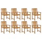 vidaXL Sedie da Giardino con Cuscini 8 pz in Legno Massello di Acacia vidaXL Sedie da Giardino con Cuscini 8 pz in Legno Massello di Acacia
