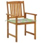 vidaXL Sedie da Giardino con Cuscini 8 pz in Legno Massello di Acacia vidaXL Sedie da Giardino con Cuscini 8 pz in Legno Massello di Acacia