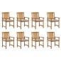 vidaXL Sedie da Giardino con Cuscini 8 pz in Legno Massello di Acacia vidaXL Sedie da Giardino con Cuscini 8 pz in Legno Massello di Acacia