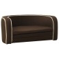 vidaXL Divano Cani Pieghevole Marrone 76x71x30cm Cuscino Lino Lavabile