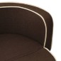 vidaXL Divano Cani Pieghevole Marrone 76x71x30cm Cuscino Lino Lavabile