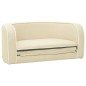 vidaXL Divano Cani Pieghevole Crema 76x71x30 cm Cuscino Lino Lavabile