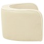 vidaXL Divano Cani Pieghevole Crema 76x71x30 cm Cuscino Lino Lavabile