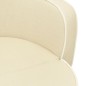 vidaXL Divano Cani Pieghevole Crema 76x71x30 cm Cuscino Lino Lavabile