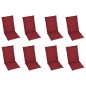 vidaXL Sedie da Giardino Pieghevoli con Cuscini 8 pz Massello Acacia vidaXL Sedie da Giardino Pieghevoli con Cuscini 8 pz Massello Acacia