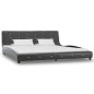 vidaXL Letto con Materasso Memory Foam Grigio in Similpelle 180x200 cm