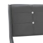 vidaXL Letto con Materasso Memory Foam Grigio in Similpelle 180x200 cm