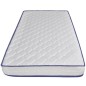 vidaXL Letto con Materasso Memory Foam Grigio in Similpelle 180x200 cm