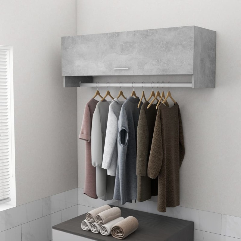 vidaXL Armadio Grigio Cemento 100x32,5x35 cm in Truciolato vidaXL Armadio Grigio Cemento 100x32,5x35 cm in Truciolato