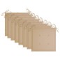 vidaXL Sedie da Giardino Pieghevoli 8 pz con Cuscini Massello Acacia vidaXL Sedie da Giardino Pieghevoli 8 pz con Cuscini Massello Acacia