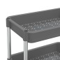 vidaXL Carrello da Cucina 5 Ripiani Grigio 42x29x128 cm Ferro e ABS vidaXL Carrello da Cucina 5 Ripiani Grigio 42x29x128 cm Ferro e ABS
