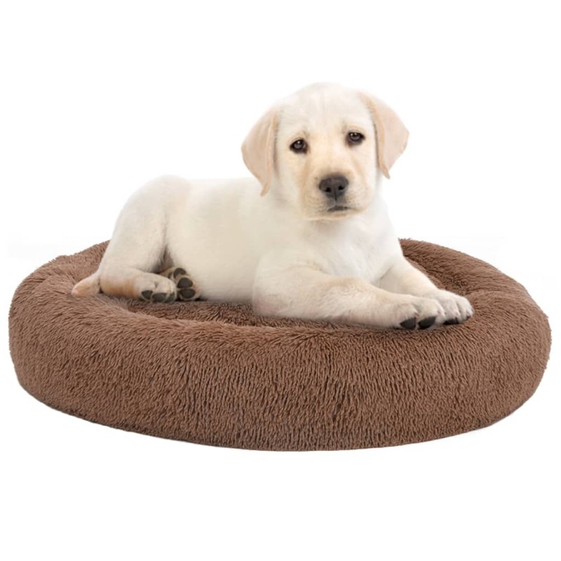 vidaXL Cuscino Lavabile per Cani e Gatti Marrone 70x70x15 cm Peluche vidaXL Cuscino Lavabile per Cani e Gatti Marrone 70x70x15 cm Peluche
