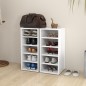 vidaXL Scarpiere 2 pz Bianche 31,5x35x70 cm in Truciolato vidaXL Scarpiere 2 pz Bianche 31,5x35x70 cm in Truciolato