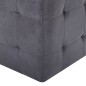 vidaXL Pouf 2 pz Grigio 30x30x30 cm in Similpelle Scamosciata vidaXL Pouf 2 pz Grigio 30x30x30 cm in Similpelle Scamosciata