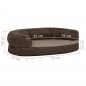 vidaXL Materasso Ergonomico per Cani 75x53cm Pile Effetto Lino Marrone
