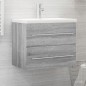 Mobile Lavabo Grigio Sonoma 60x38,5x48 cm in Legno Multistrato Mobile Lavabo Grigio Sonoma 60x38,5x48 cm in Legno Multistrato