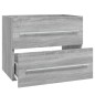 Mobile Lavabo Grigio Sonoma 60x38,5x48 cm in Legno Multistrato Mobile Lavabo Grigio Sonoma 60x38,5x48 cm in Legno Multistrato