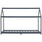 vidaXL Giroletto per Bambini Grigio in Massello di Pino 90x200 cm vidaXL Giroletto per Bambini Grigio in Massello di Pino 90x200 cm