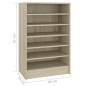 vidaXL Scarpiera Rovere Sonoma 60x35x92 cm in Truciolato vidaXL Scarpiera Rovere Sonoma 60x35x92 cm in Truciolato