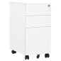 vidaXL Schedario Mobile Bianco 30x45x59 cm in Acciaio vidaXL Schedario Mobile Bianco 30x45x59 cm in Acciaio