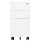 vidaXL Schedario Mobile Bianco 30x45x59 cm in Acciaio vidaXL Schedario Mobile Bianco 30x45x59 cm in Acciaio