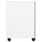 vidaXL Schedario Mobile Bianco 30x45x59 cm in Acciaio vidaXL Schedario Mobile Bianco 30x45x59 cm in Acciaio