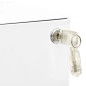 vidaXL Schedario Mobile Bianco 30x45x59 cm in Acciaio vidaXL Schedario Mobile Bianco 30x45x59 cm in Acciaio