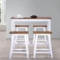 vidaXL Set Tavolo da Bar e Sgabelli 5 pz in Legno Massello vidaXL Set Tavolo da Bar e Sgabelli 5 pz in Legno Massello