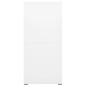 vidaXL Armadio Classificatore Bianco 46x62x133 cm in Acciaio vidaXL Armadio Classificatore Bianco 46x62x133 cm in Acciaio