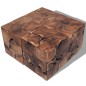 vidaXL Sgabelli/Tavolino da Caffè in Legno Massello di Tek 4 Pz vidaXL Sgabelli/Tavolino da Caffè in Legno Massello di Tek 4 Pz