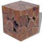 vidaXL Sgabelli/Tavolino da Caffè in Legno Massello di Tek 4 Pz vidaXL Sgabelli/Tavolino da Caffè in Legno Massello di Tek 4 Pz