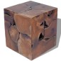 vidaXL Sgabelli/Tavolino da Caffè in Legno Massello di Tek 4 Pz vidaXL Sgabelli/Tavolino da Caffè in Legno Massello di Tek 4 Pz