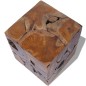 vidaXL Sgabelli/Tavolino da Caffè in Legno Massello di Tek 4 Pz vidaXL Sgabelli/Tavolino da Caffè in Legno Massello di Tek 4 Pz