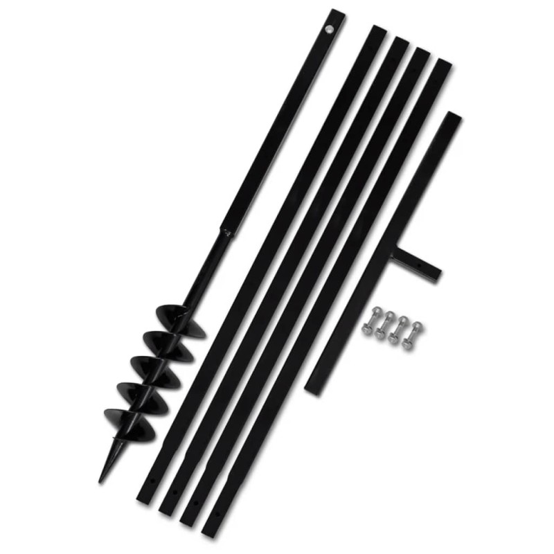 vidaXL Trapano da Terra con Manico 100 mm Tubo di Prolunga Acciaio 5 m vidaXL Trapano da Terra con Manico 100 mm Tubo di Prolunga Acciaio 5 m