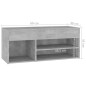 vidaXL Panca Portascarpe Grigio Cemento 80x30x45 cm in Truciolato vidaXL Panca Portascarpe Grigio Cemento 80x30x45 cm in Truciolato
