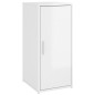 vidaXL Scarpiera Bianco Lucido 32x35x70 cm in Truciolato vidaXL Scarpiera Bianco Lucido 32x35x70 cm in Truciolato