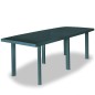 vidaXL Set da Pranzo da Giardino 11 pz in Plastica Verde vidaXL Set da Pranzo da Giardino 11 pz in Plastica Verde