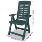 vidaXL Set da Pranzo da Giardino 11 pz in Plastica Verde vidaXL Set da Pranzo da Giardino 11 pz in Plastica Verde