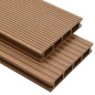 vidaXL Pavimento per Esterni in WPC Cavo con Accessori 26m² 2,2m Teak vidaXL Pavimento per Esterni in WPC Cavo con Accessori 26m² 2,2m Teak