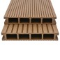 vidaXL Pavimento per Esterni in WPC Cavo con Accessori 26m² 2,2m Teak vidaXL Pavimento per Esterni in WPC Cavo con Accessori 26m² 2,2m Teak
