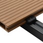 vidaXL Pavimento per Esterni in WPC Cavo con Accessori 26m² 2,2m Teak vidaXL Pavimento per Esterni in WPC Cavo con Accessori 26m² 2,2m Teak