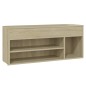 vidaXL Panca Portascarpe Rovere Sonoma 105x30x45 cm in Truciolato