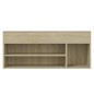 vidaXL Panca Portascarpe Rovere Sonoma 105x30x45 cm in Truciolato
