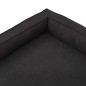 vidaXL Materasso Ergonomico per Cani 60x42 cm Pile Effetto Lino Nero