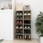 vidaXL Scarpiere 2 pz Rovere sonoma 27,5x27x102 cm vidaXL Scarpiere 2 pz Rovere sonoma 27,5x27x102 cm