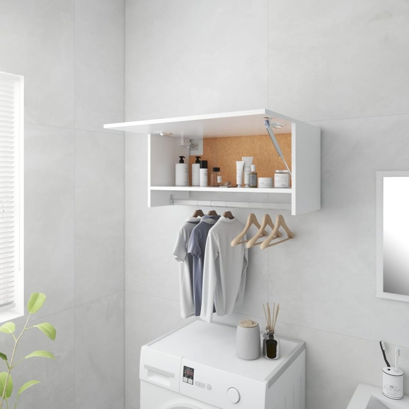 vidaXL Armadio Bianco 70x32,5x35 cm in Truciolato vidaXL Armadio Bianco 70x32,5x35 cm in Truciolato