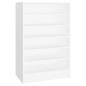 vidaXL Scarpiera Bianca 60x35x92 cm in Truciolato vidaXL Scarpiera Bianca 60x35x92 cm in Truciolato