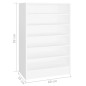 vidaXL Scarpiera Bianca 60x35x92 cm in Truciolato vidaXL Scarpiera Bianca 60x35x92 cm in Truciolato